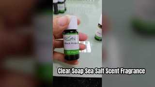 Óleo de fragrância de sal marinho para sabonete e shampoo transparente e estável
