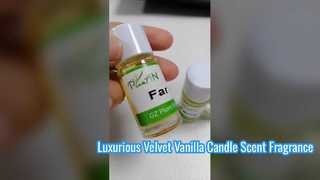Óleo com fragrância de baunilha aveludada premium para velas de soja