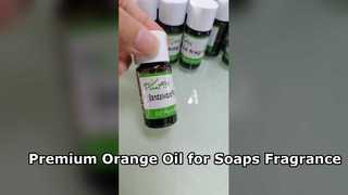 Óleo de essência de laranja premium para fabricação de sabonetes e xampus
