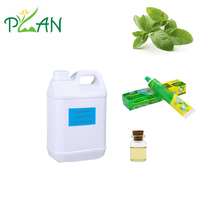 Óleo perfumado de hortelã fresco aromatizado orgânico de alta pureza para fabricação de pasta de dentes