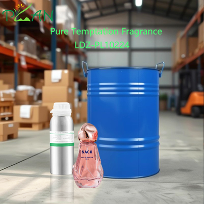 Amostra grátis de fragrância corporal de alta concentração, óleo puro de fragrância de tentação para fabricação/produção de perfume